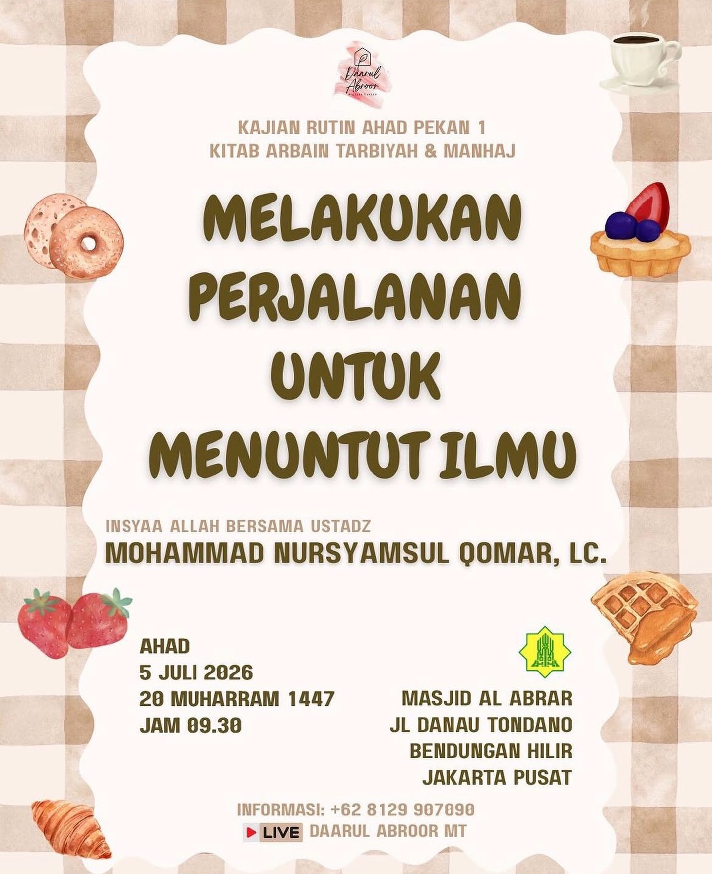 Melakukan Perjalanan Untuk Menuntut Ilmu