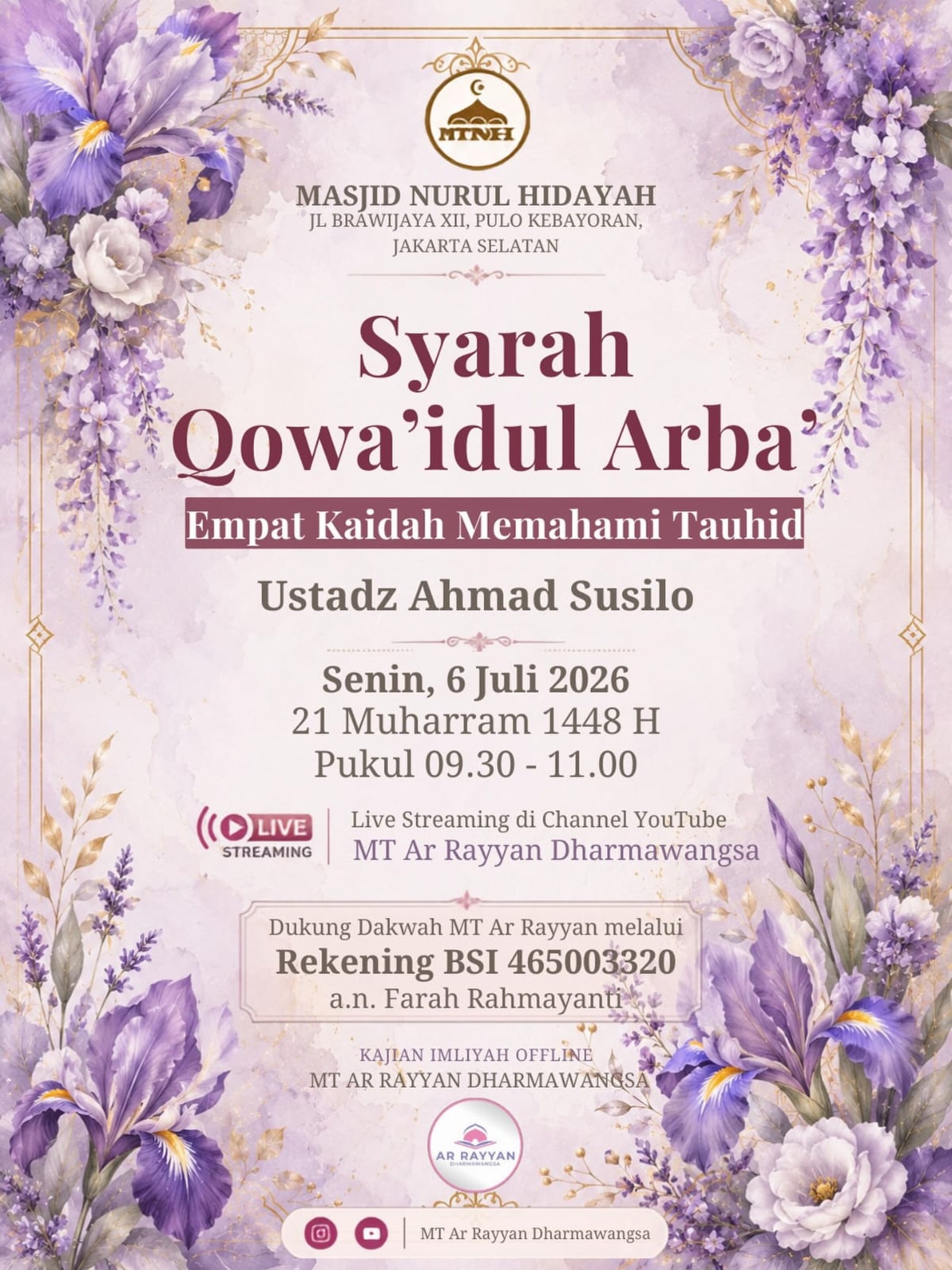Syarah Qowa'idul Arba’ - Empat Kaidah Memahami Tauhid