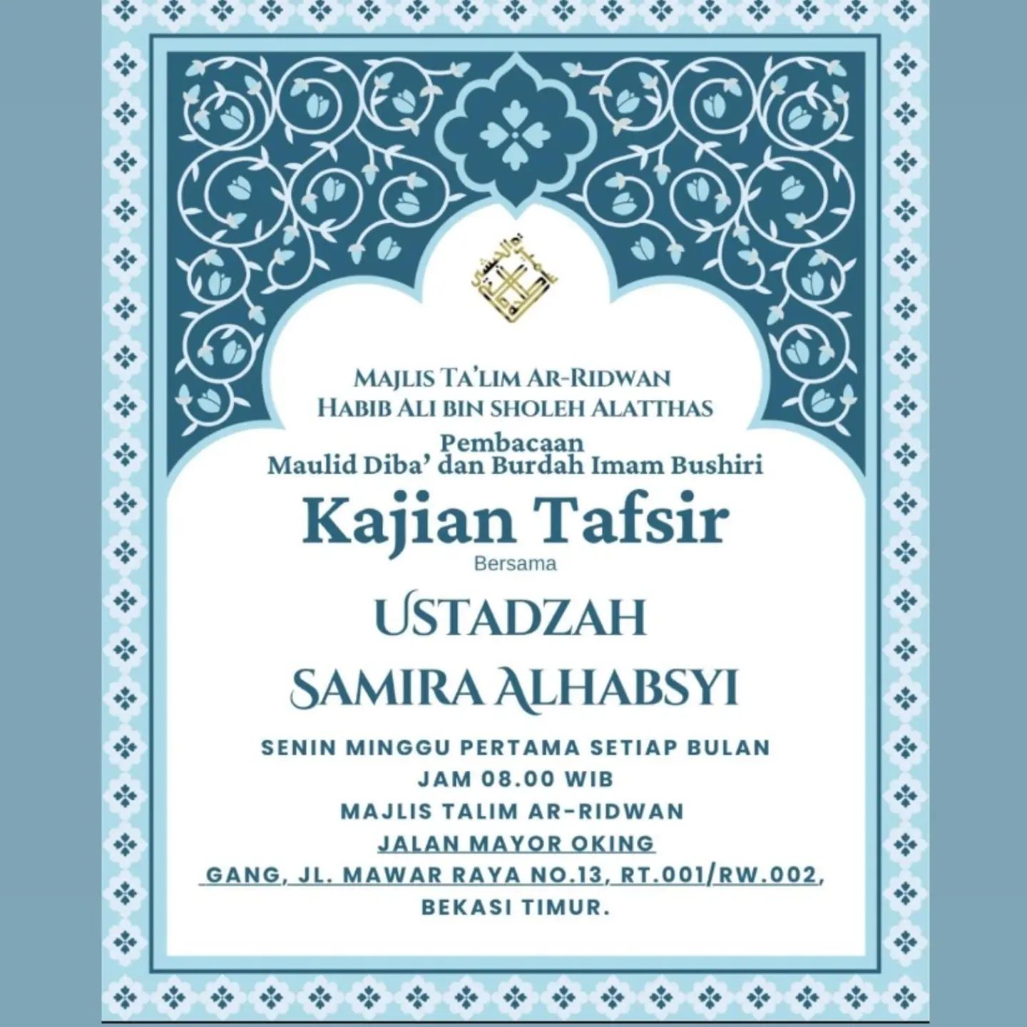 Pembacaan Maulid Diba’ dan Burdah Imam Bushiri