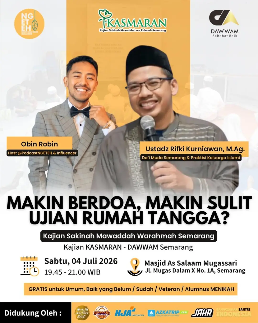 MAKIN BERDOA, MAKIN SULIT UJIAN RUMAH TANGGA?