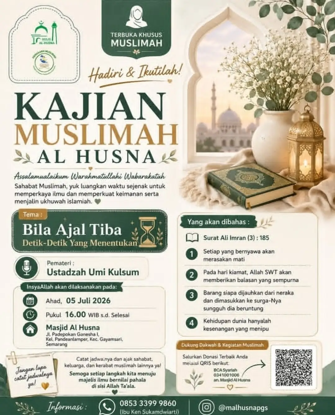 Bila Ajal Tiba Detik-Detik Yang Menentukan
