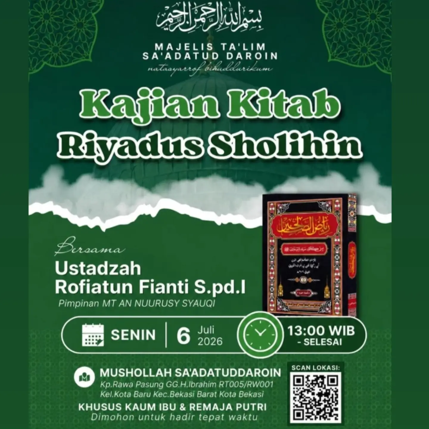 Kajian Kitab Riyadus Sholihin