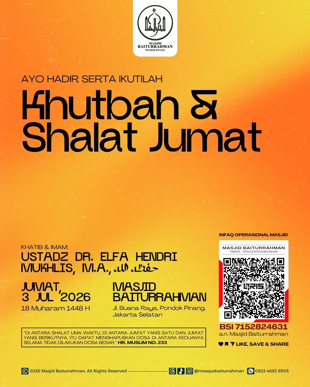 Khutbah & Shalat Jumat