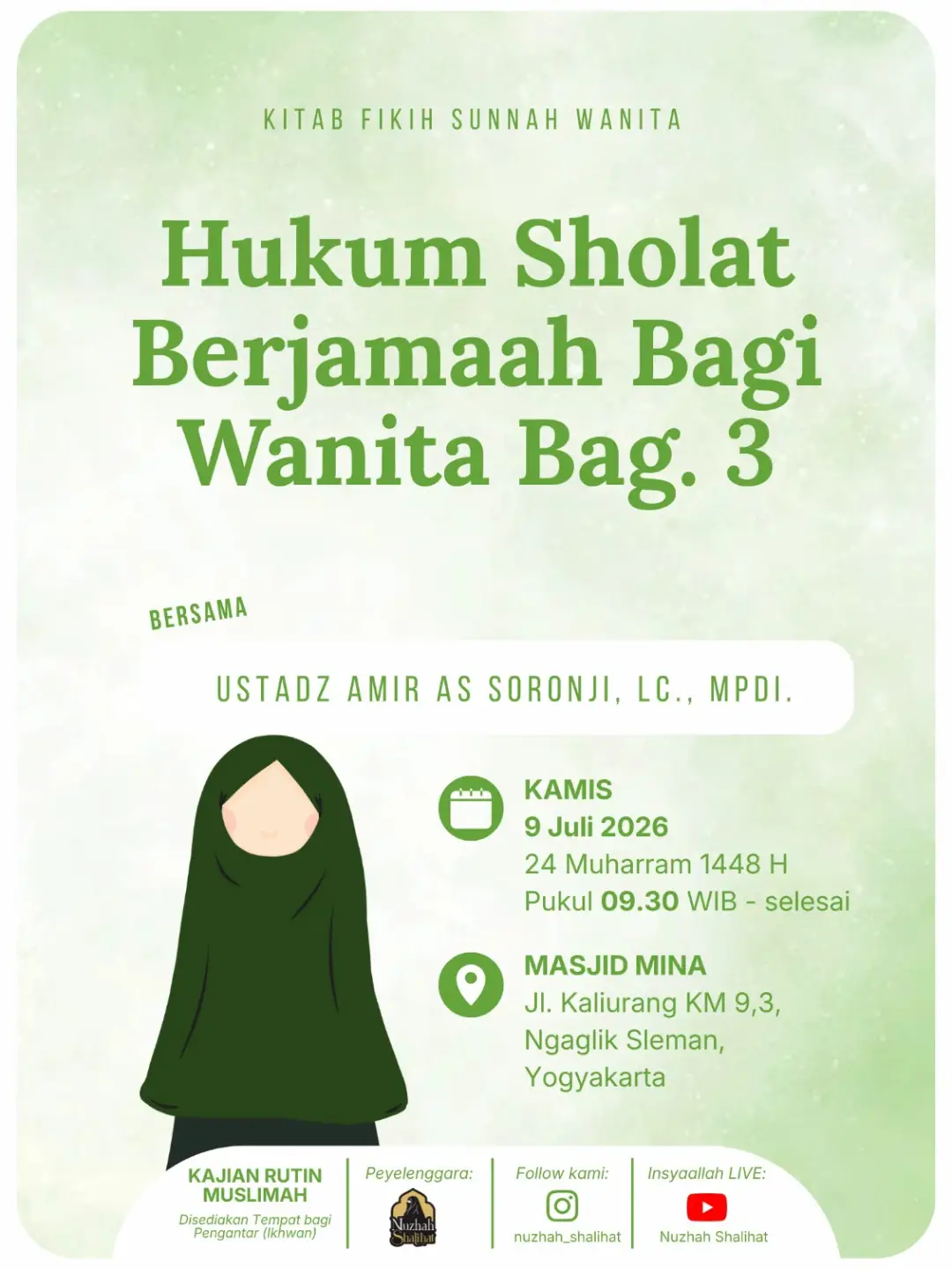 Hukum Sholat Berjamaah Bagi Wanita Bag. 3