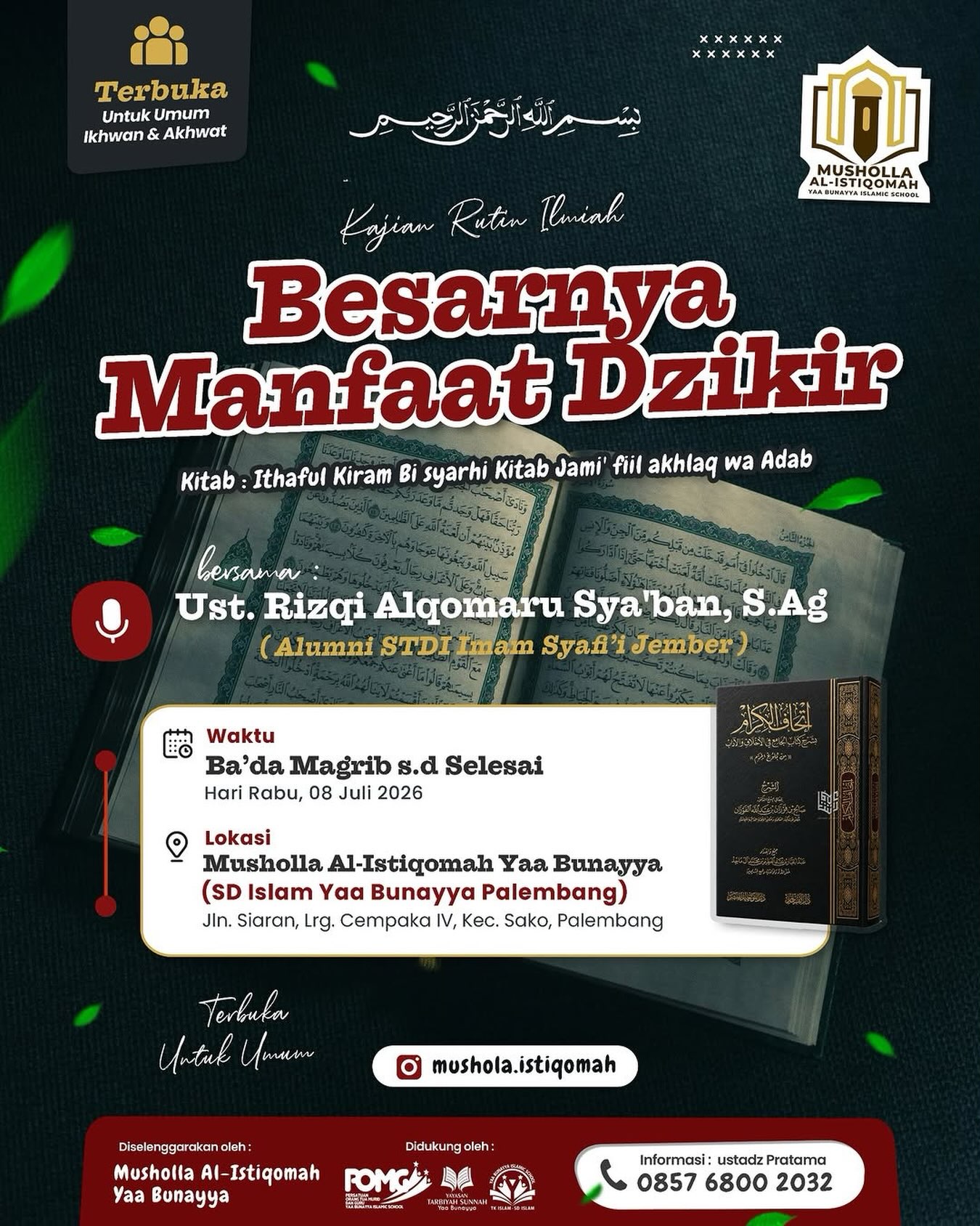Besarnya Manfaat Dzikir