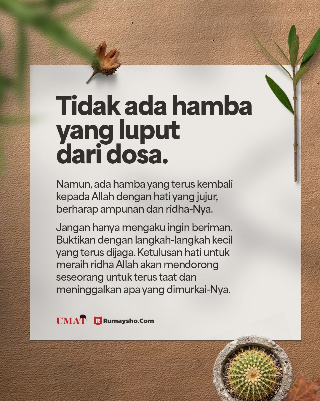 Iman yang Dicari dengan Jujur