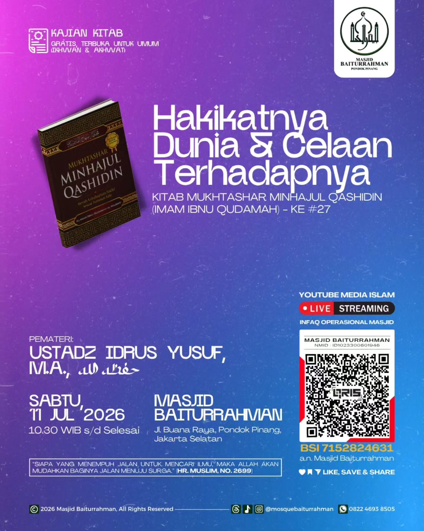 Hakikatnya Dunia & Celaan Terhadapnya