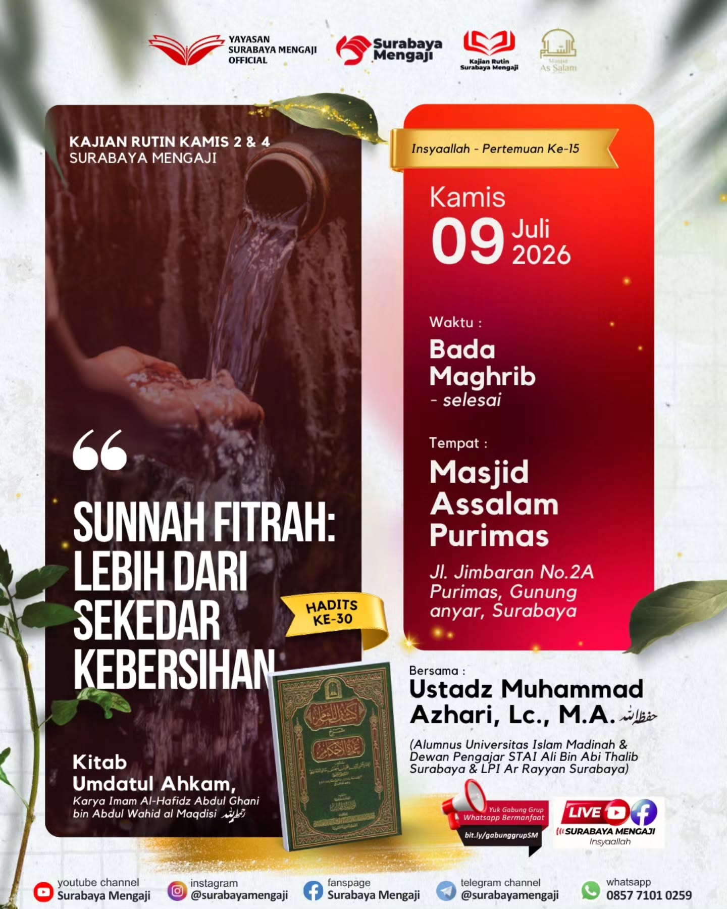 SUNNAH FITRAH: LEBIH DARI SEKEDAR KEBERSIHAN