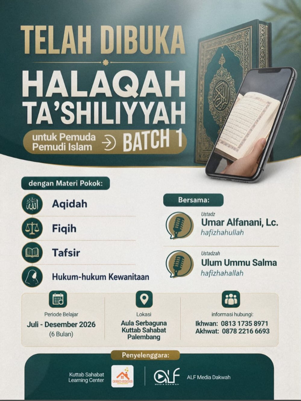 Telah Dibuka Halaqah Ta'shiliyyah