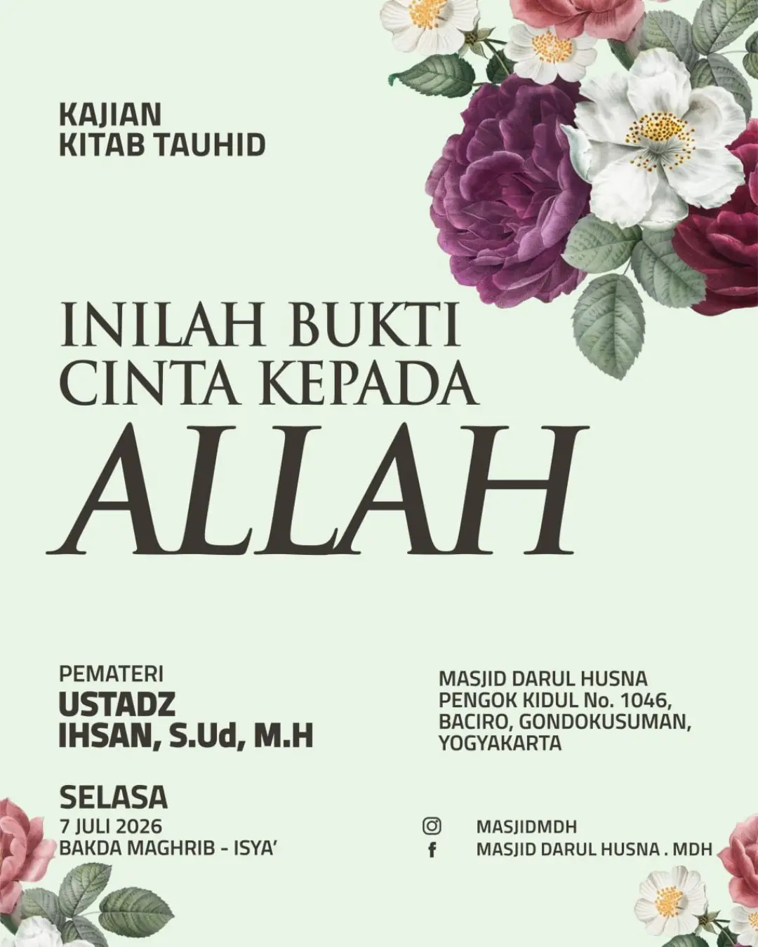 INILAH BUKTI CINTA KEPADA ALLAH