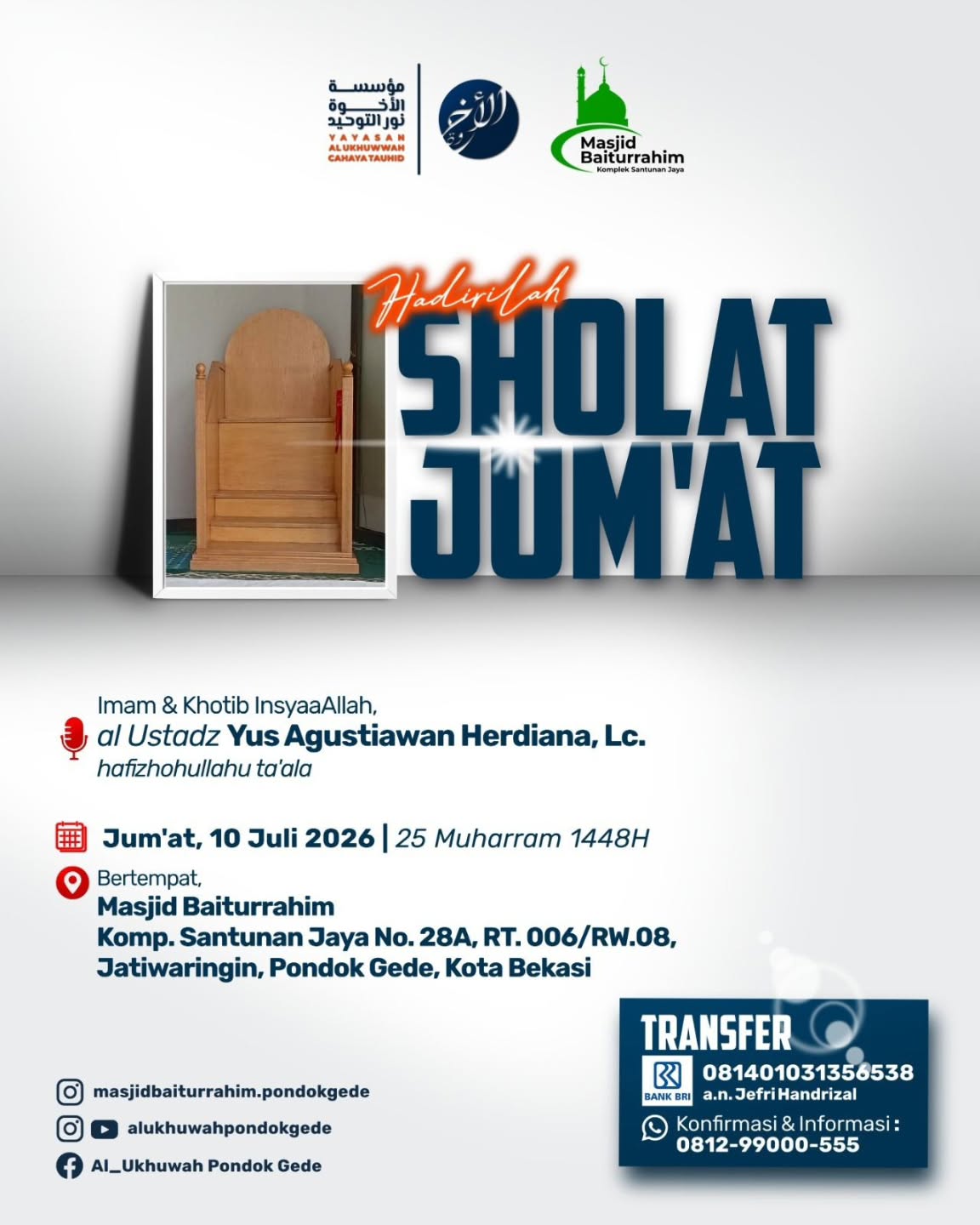 Hadirilah Sholat Jumat