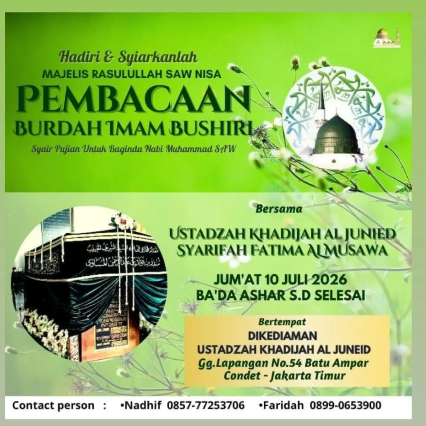 Pembacaan Burdah Imam Bushiri