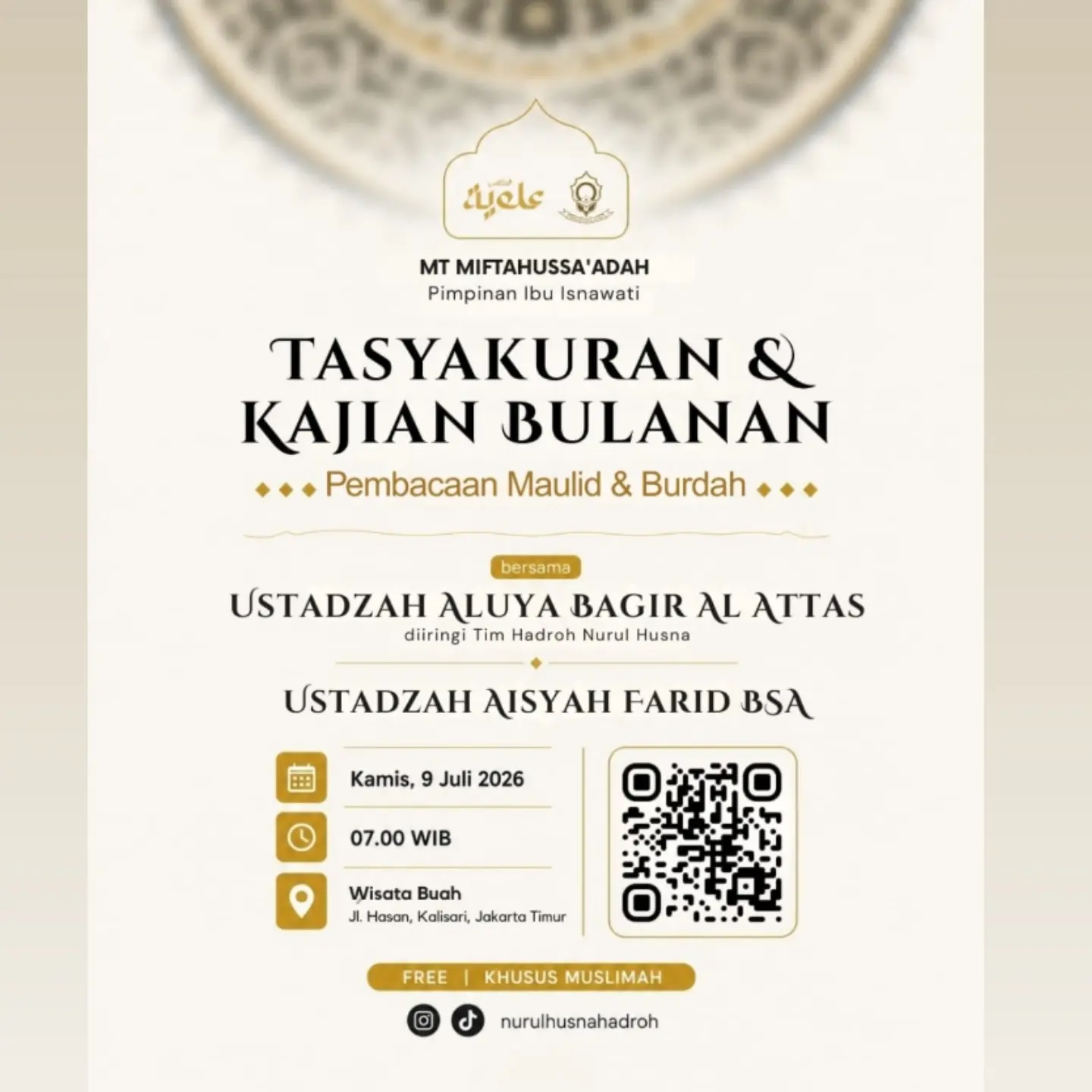 Tasyakuran & Kajian Bulanan