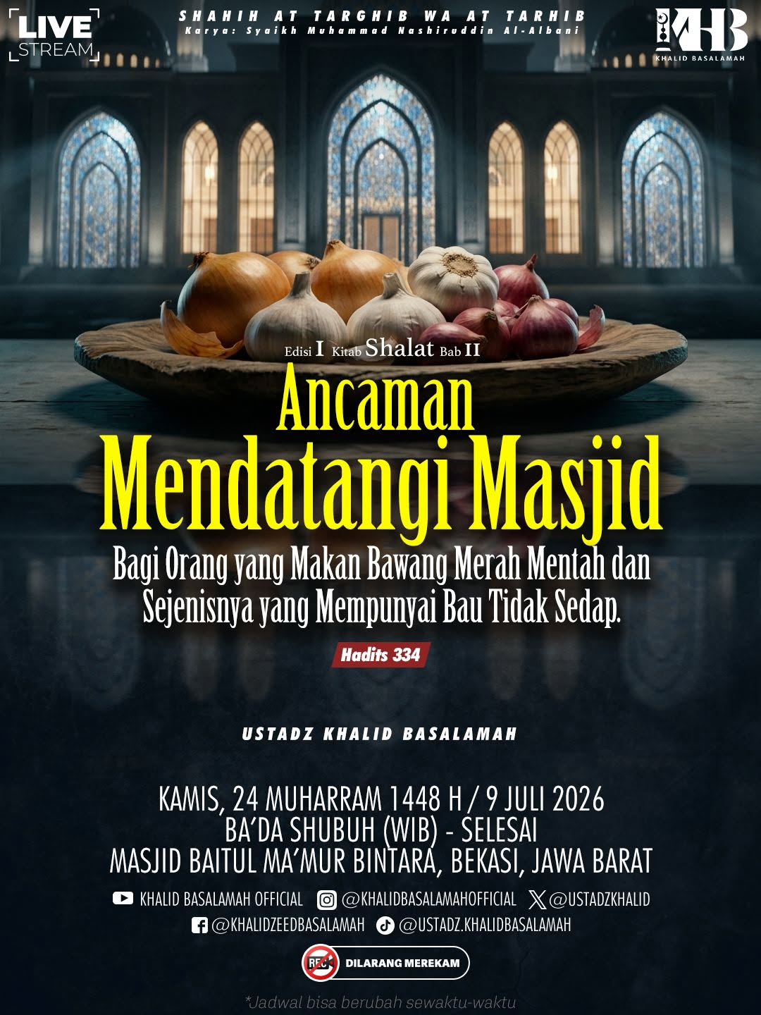 Ancaman Mendatangi Masjid