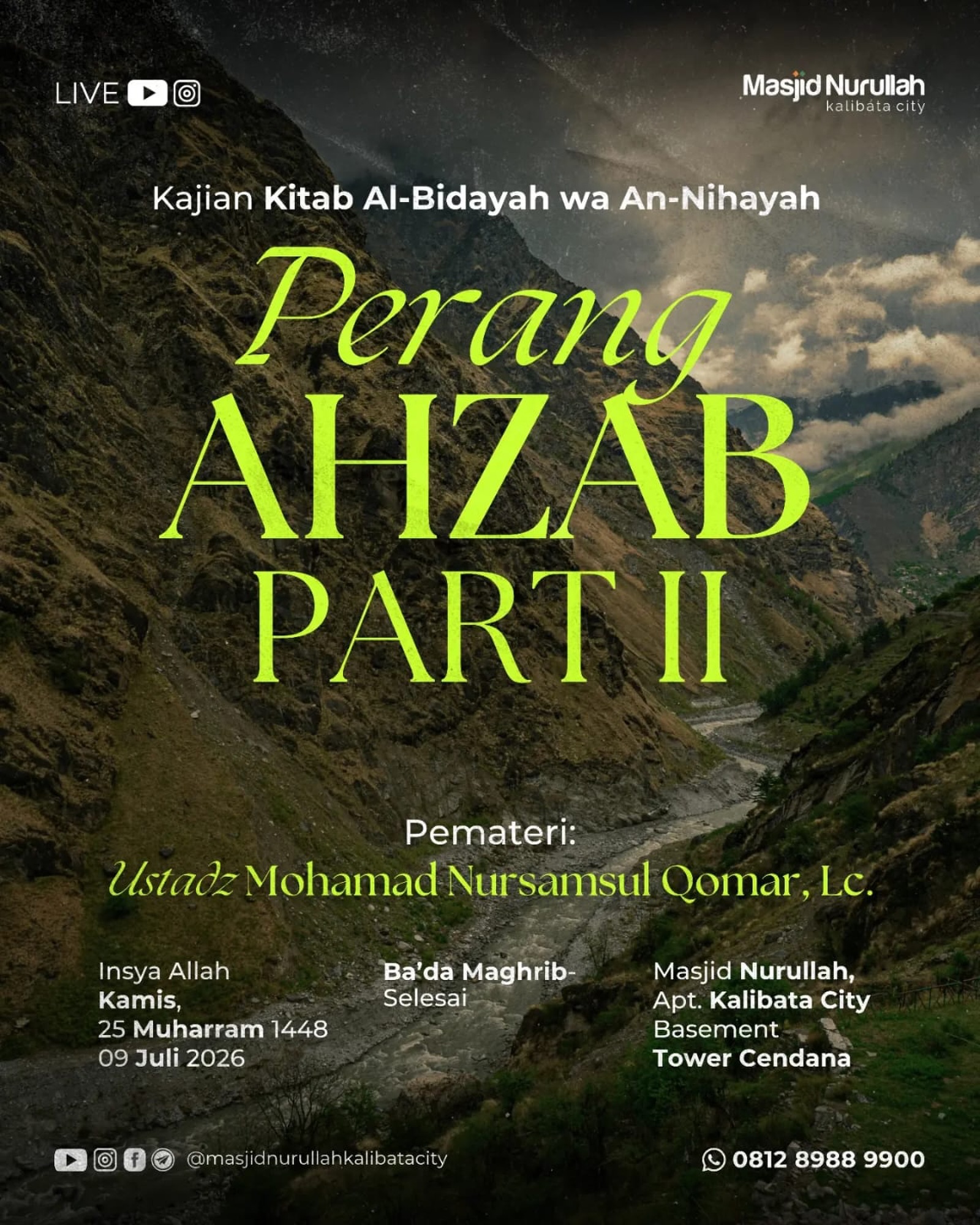 Kajian Kitab Al-Bidayah wa An-Nihayah