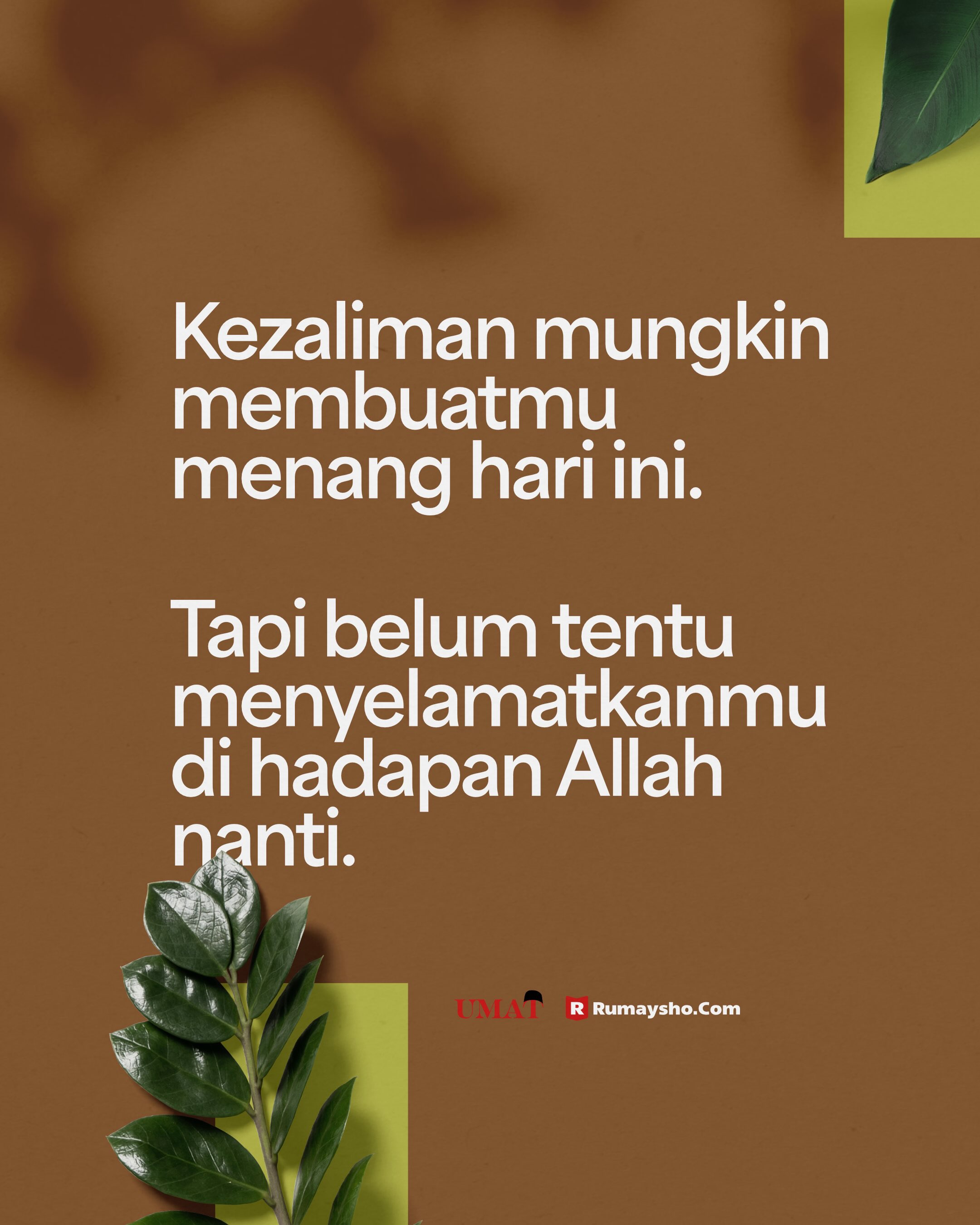 Akibat Berbuat Zalim